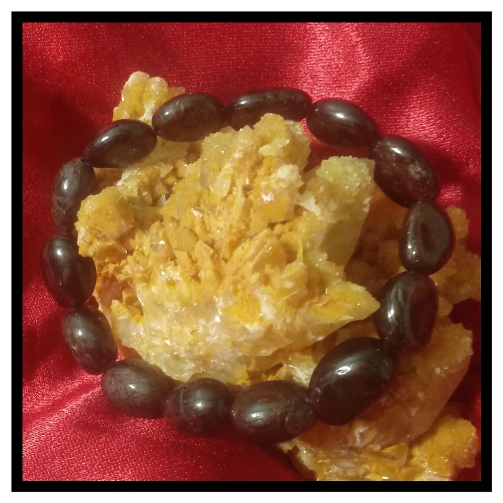 Natural Garnet Gemstone Bracelet